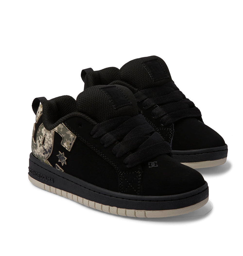 Court Graffik Shoes - Black/Green Print