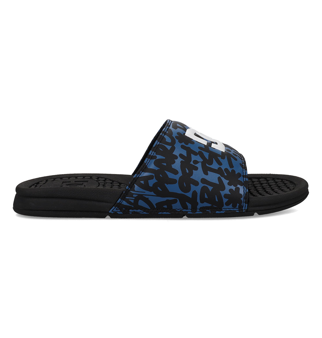 Bolsa Slides - Black/Blue/White Black/Blue/White