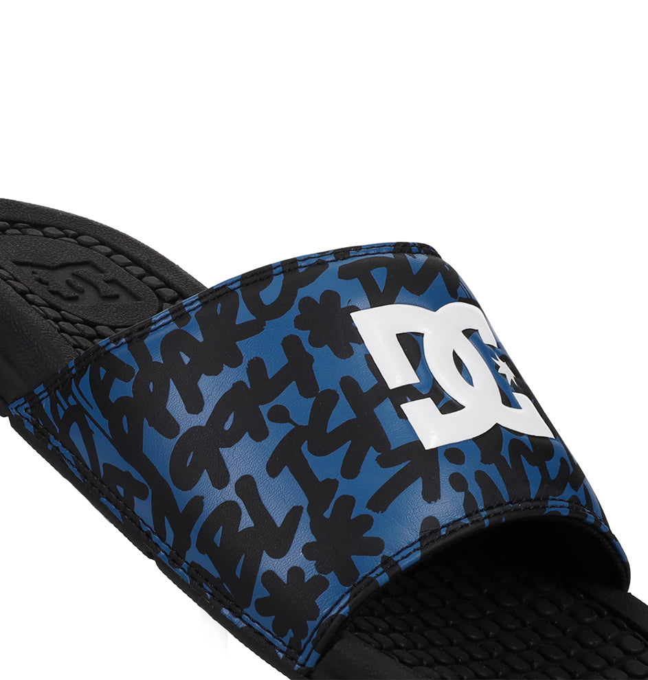 Bolsa Slides - Black/Blue/White Black/Blue/White