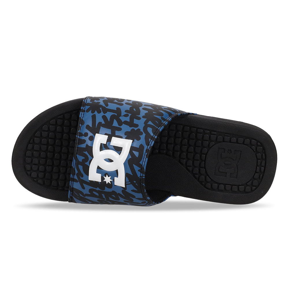 Bolsa Slides - Black/Blue/White Black/Blue/White