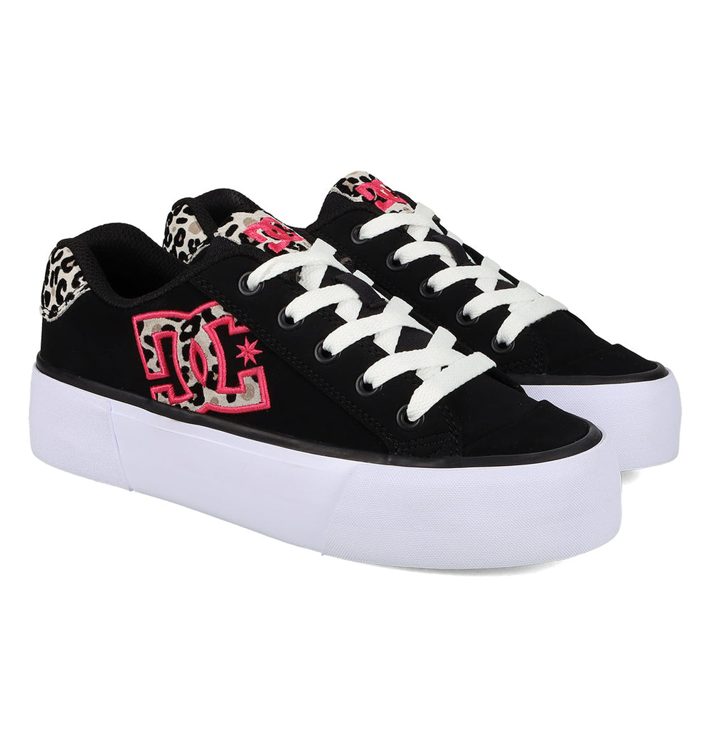 Chelsea Platform Shoes - Blk/Pnk/Leopd Black/Pink/Leopard