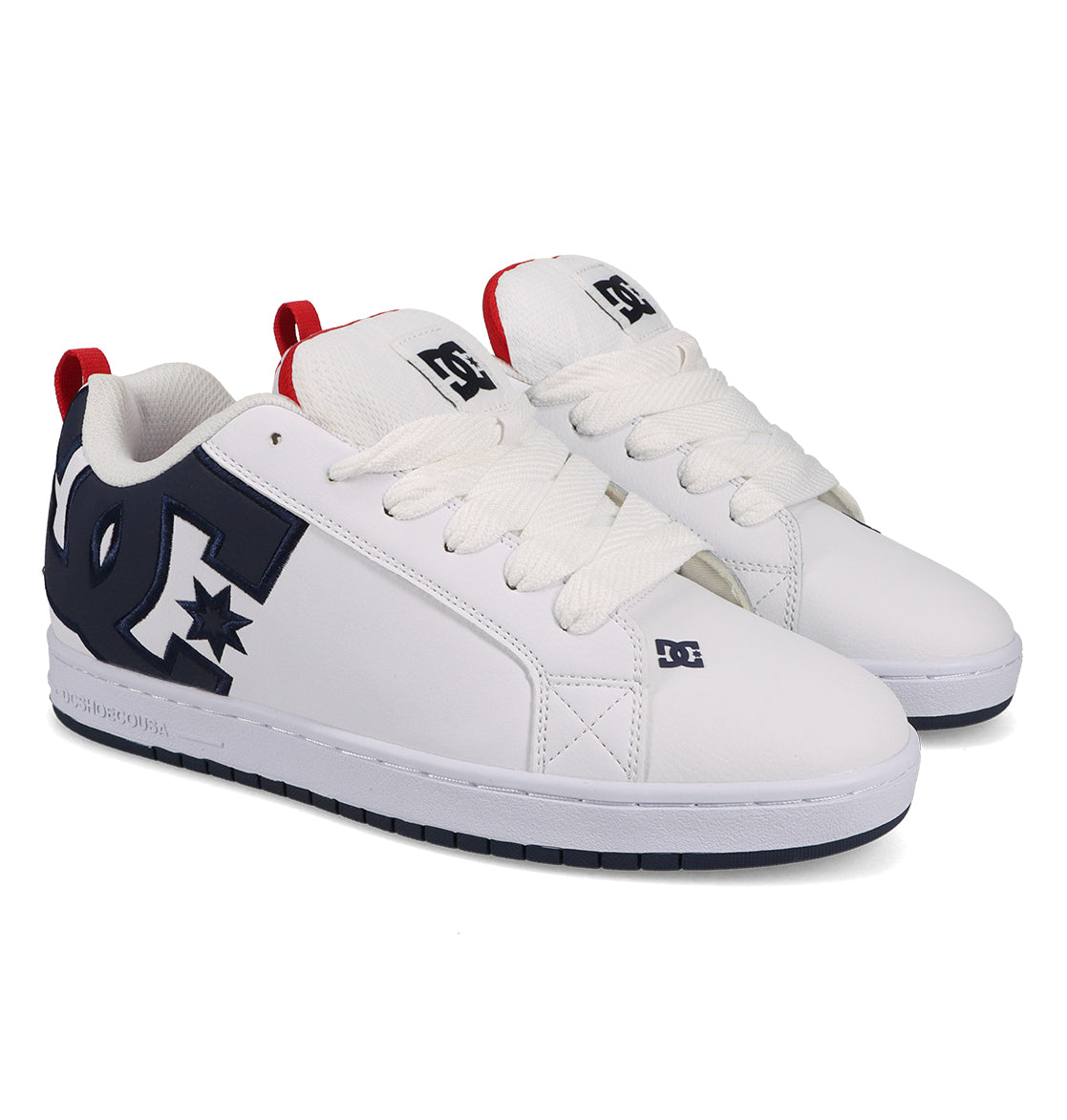Court Graffik Shoes - White/Navy/Red White/Navy/Red