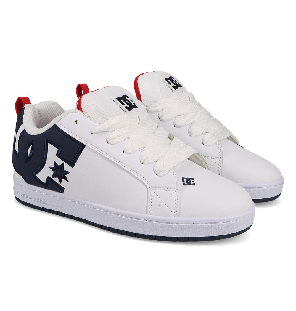 Court Graffik Shoes - White/Navy/Red White/Navy/Red