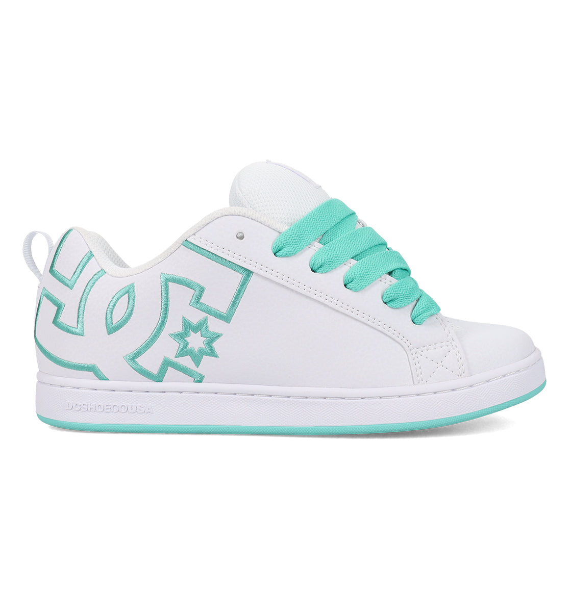 Court Graffik Shoes - White/Aqua White/Aqua
