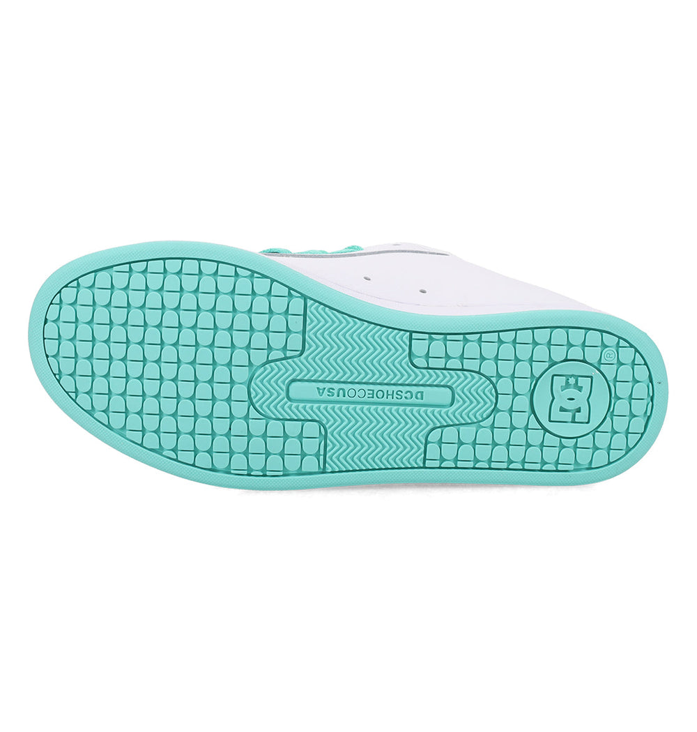 Court Graffik Shoes - White/Aqua White/Aqua