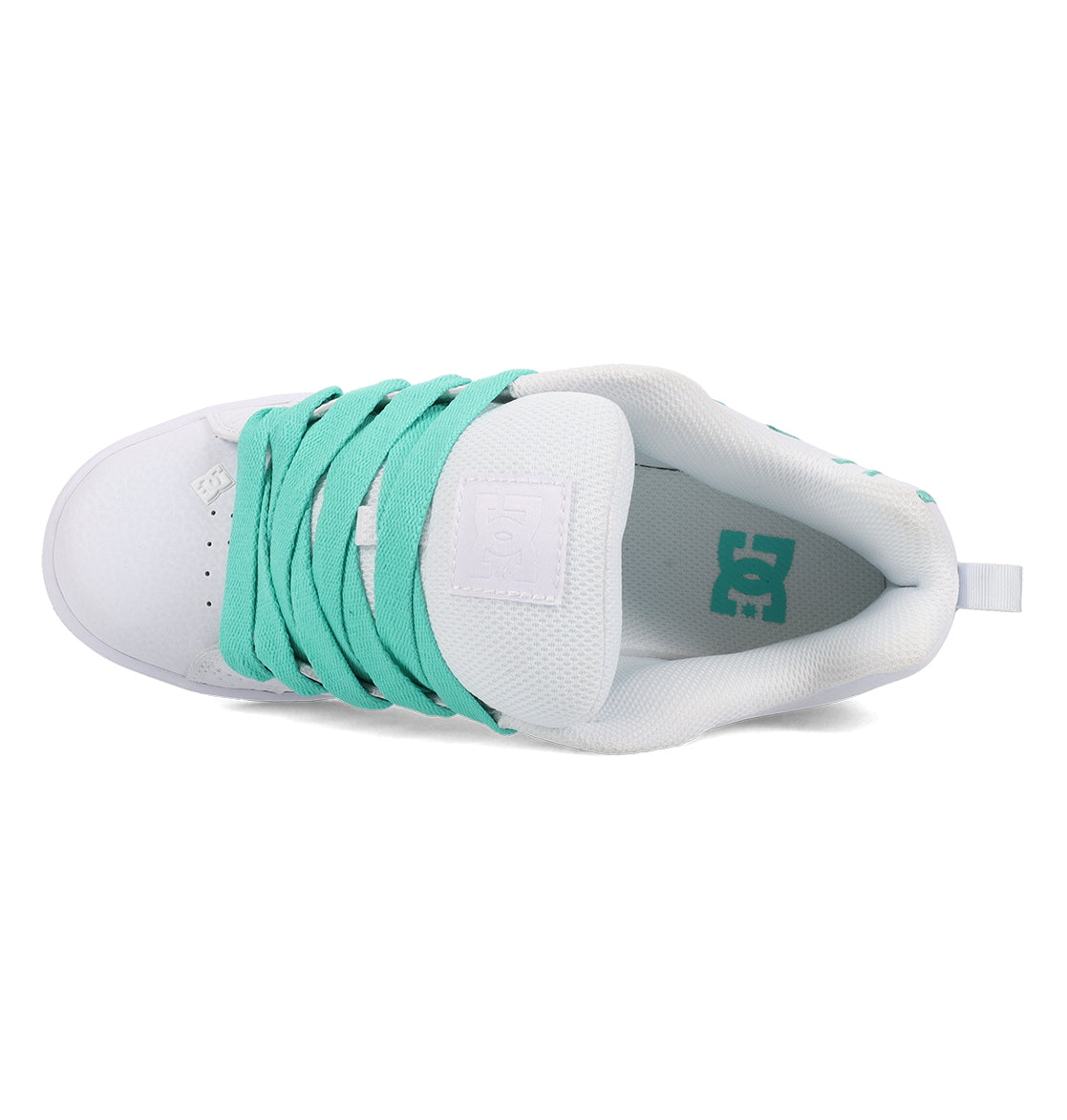Court Graffik Shoes - White/Aqua White/Aqua
