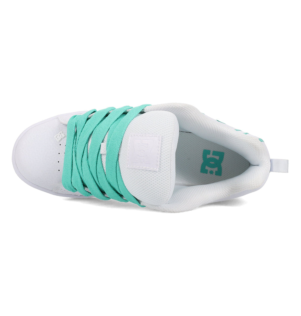Court Graffik Shoes - White/Aqua White/Aqua