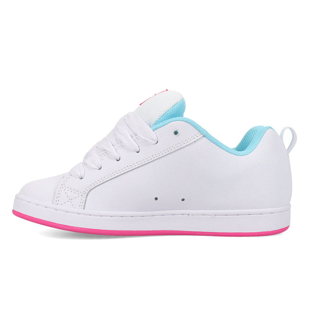 Court Graffik Shoes - Wh/Htpnk/Tur White/Hotpk/Turquoise