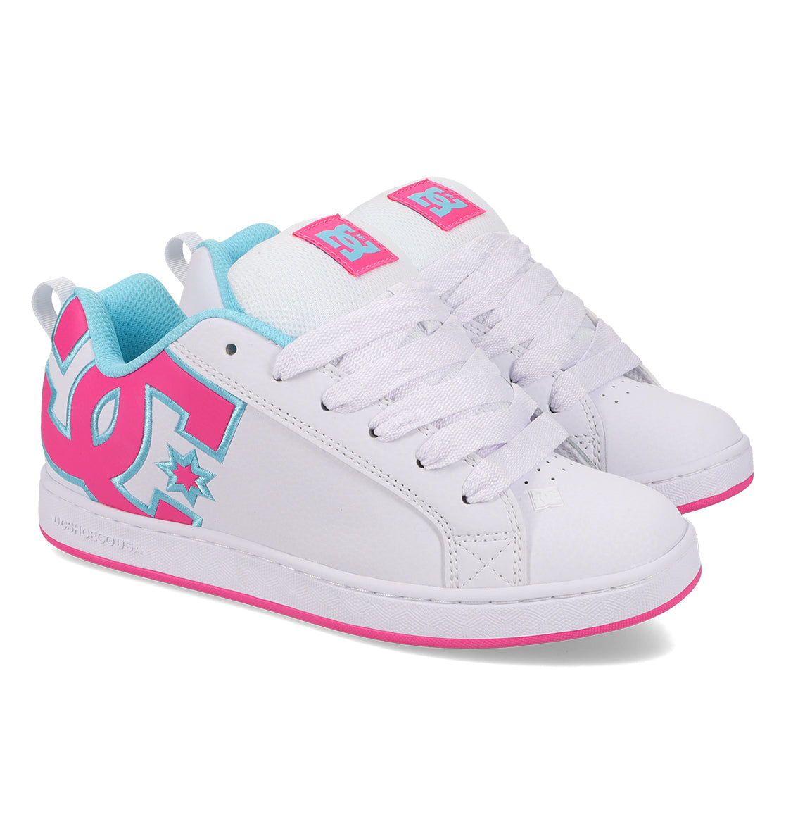 Court Graffik Shoes - Wh/Htpnk/Tur White/Hotpk/Turquoise
