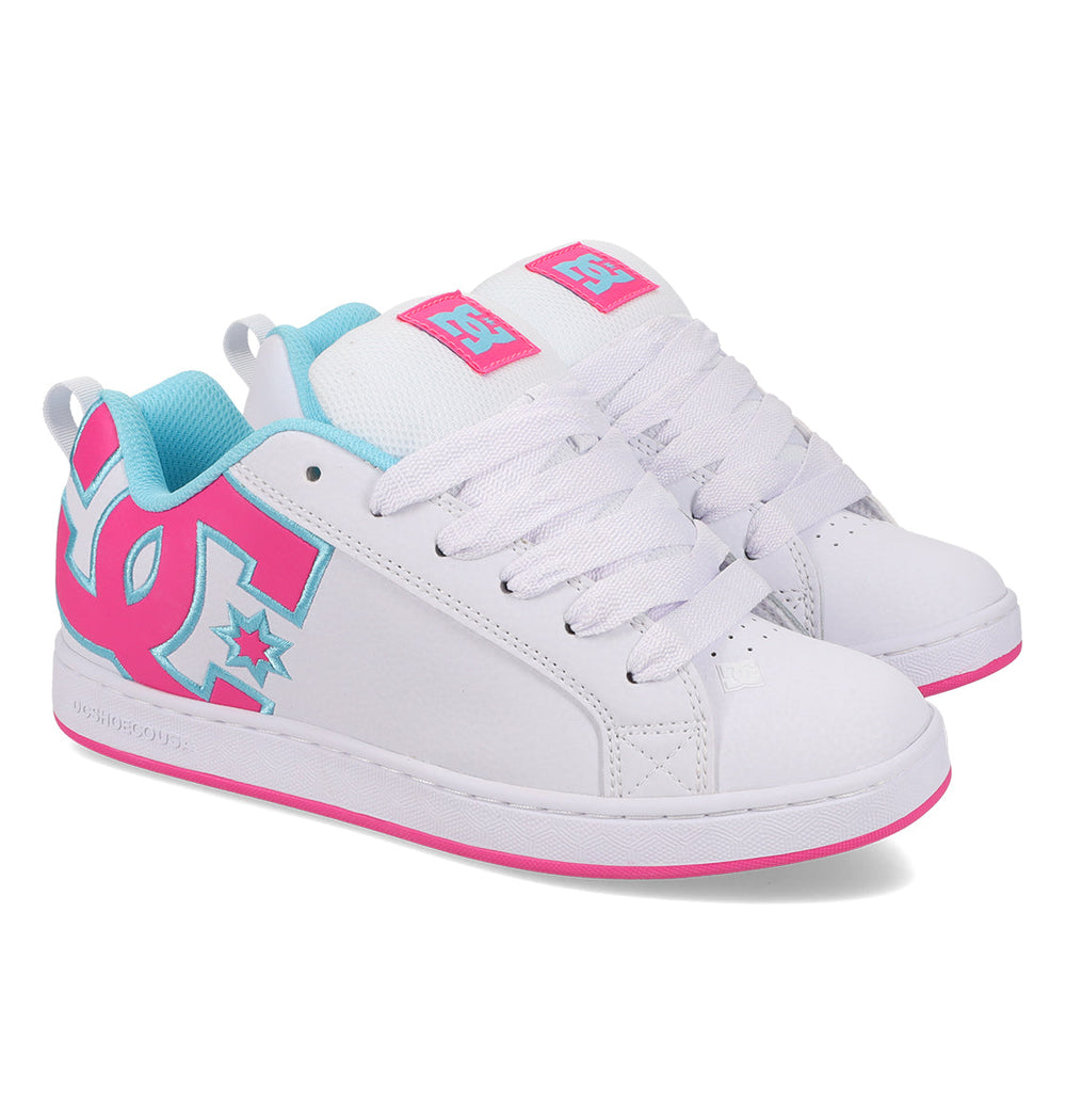 Court Graffik Shoes - Wh/Htpnk/Tur White/Hotpk/Turquoise
