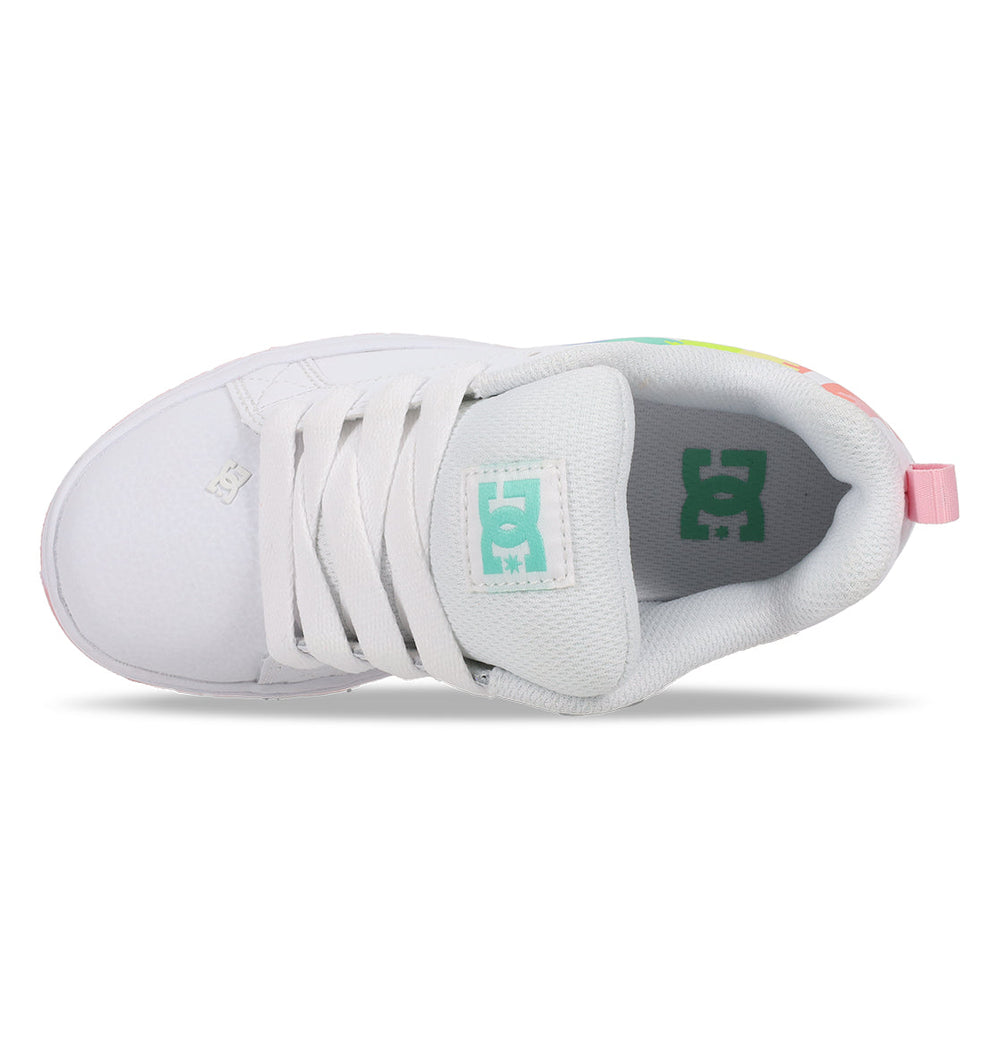 Court Graffik Shoes - Wht/Ltpnk/Mlt White/Ltpnk/Multi
