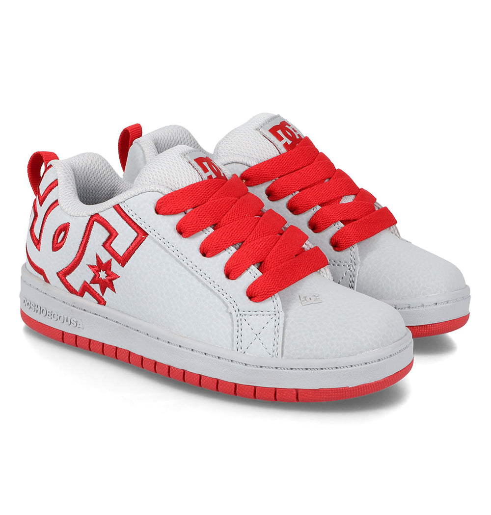 Court Graffik Shoes - Grey/Red Gray/Red