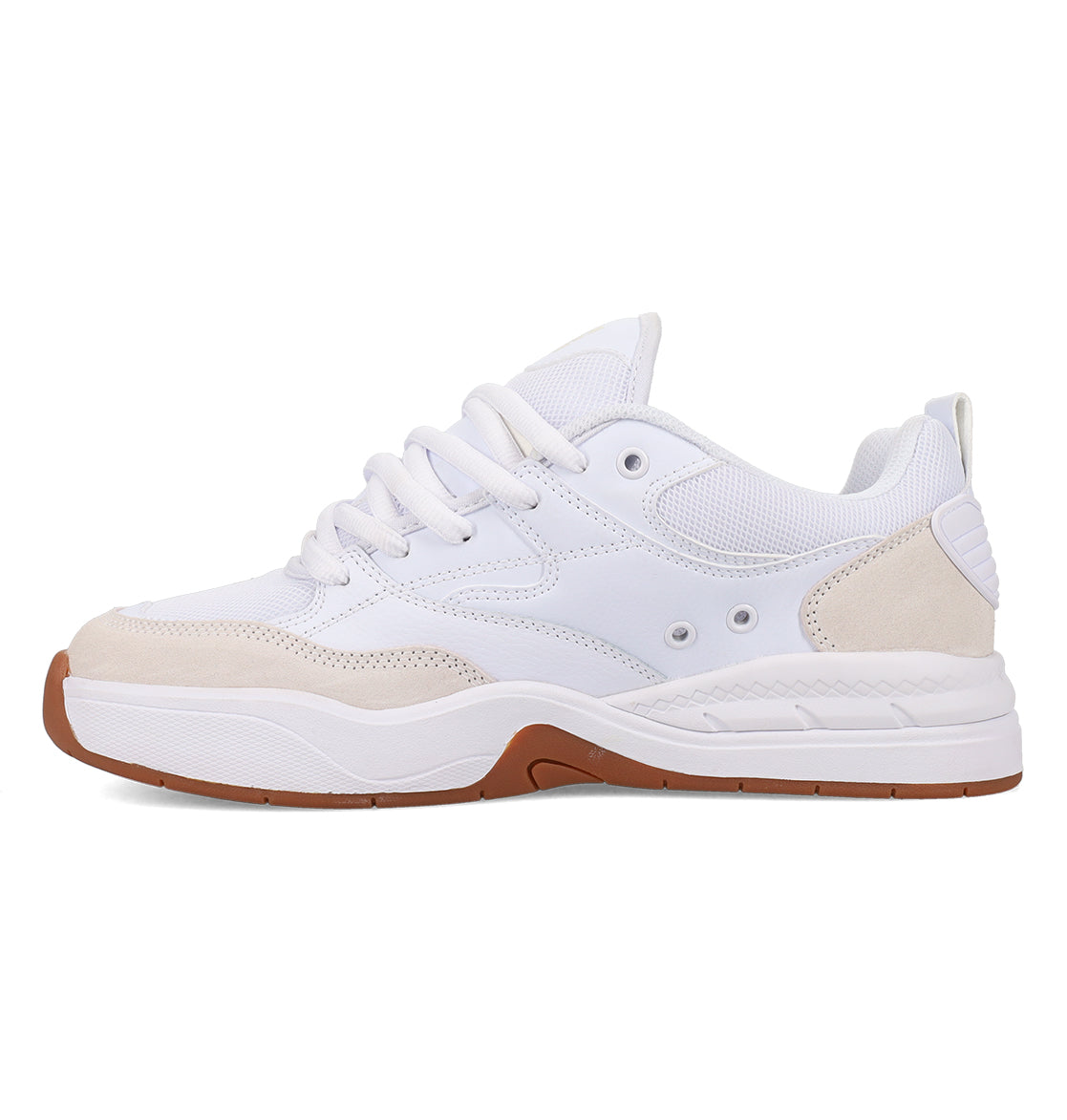 Ascend Skate Shoes - White/White/Gum White/Gum