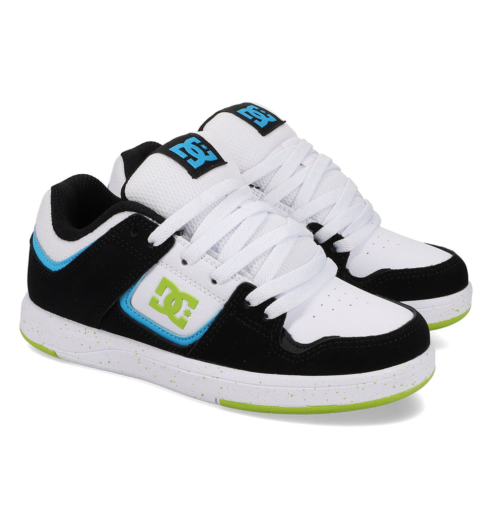 DC Cure Shoes - Blk/Wht/Blu/Grn Black/Wht/Blu/Grn