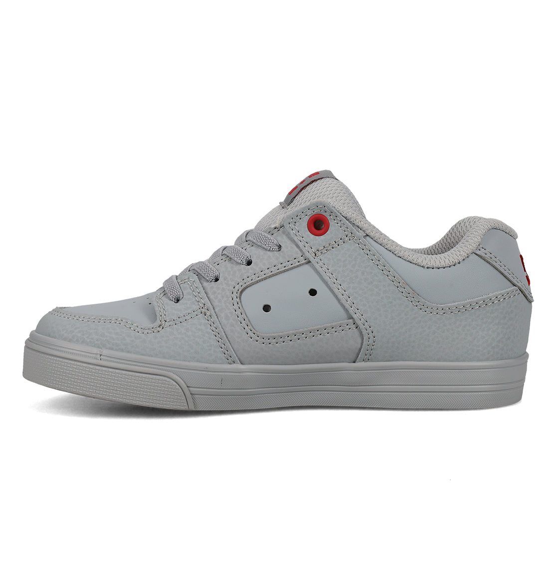 Pure Elastic Lace Shoes - Grey/Grey/Red Gray/Red