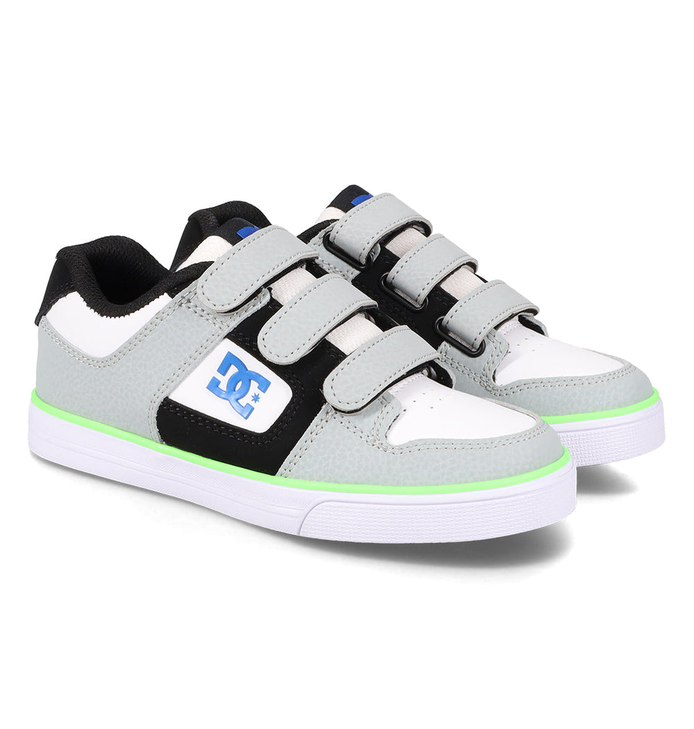 Pure Velcro Shoes - Grey/Black/Blue/Green Grey/Blk/Blue/Grn