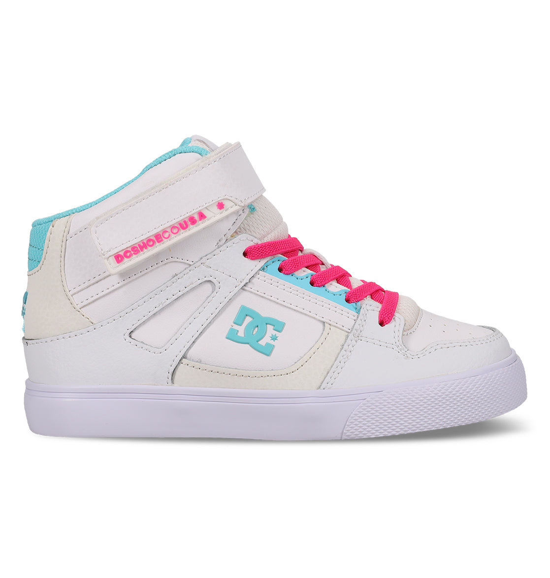 Pure Hi Top Ev Shoes - White/Pink/Blue White/Pink/Blue