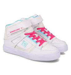 Pure Hi Top Ev Shoes - White/Pink/Blue White/Pink/Blue
