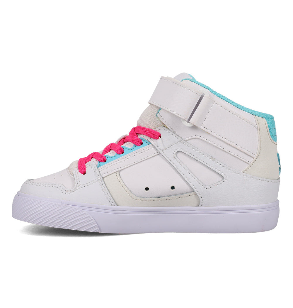 Pure Hi Top Ev Shoes - White/Pink/Blue White/Pink/Blue