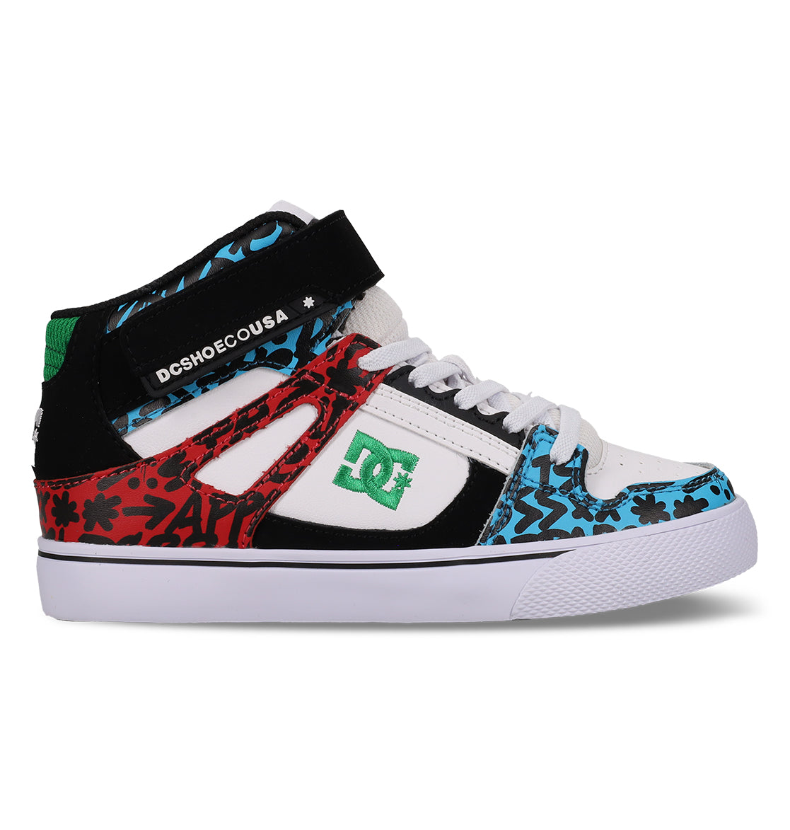 Pure Hi Top Ev Shoes - Blue/Red/White Blue/Red/White
