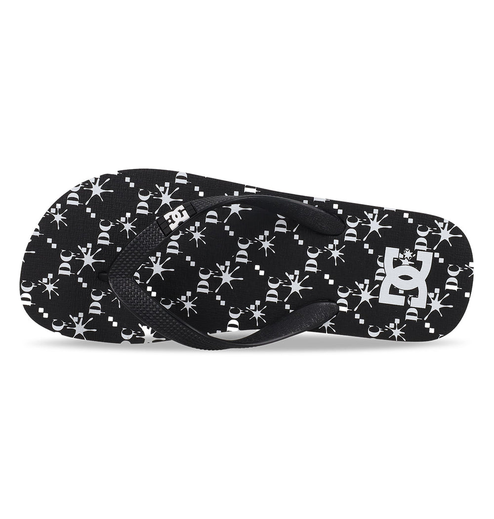Spray Graffik Slides - Black/Wht Prt Black/White