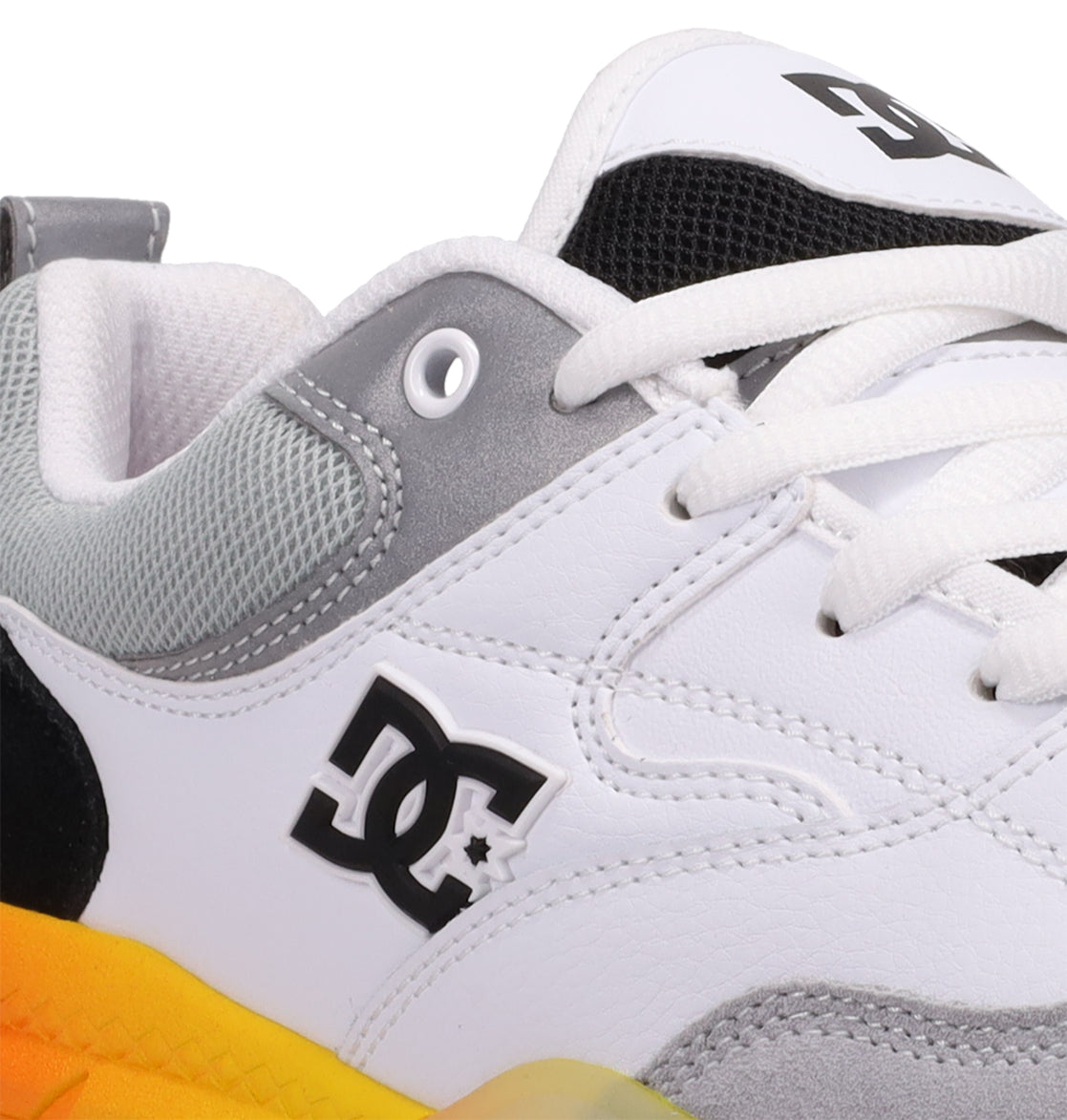 Ascend Skate Shoes - White/Black/Org White/Black/Orange