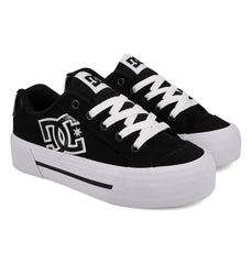 Chelsea Platform Shoes - Black / White
