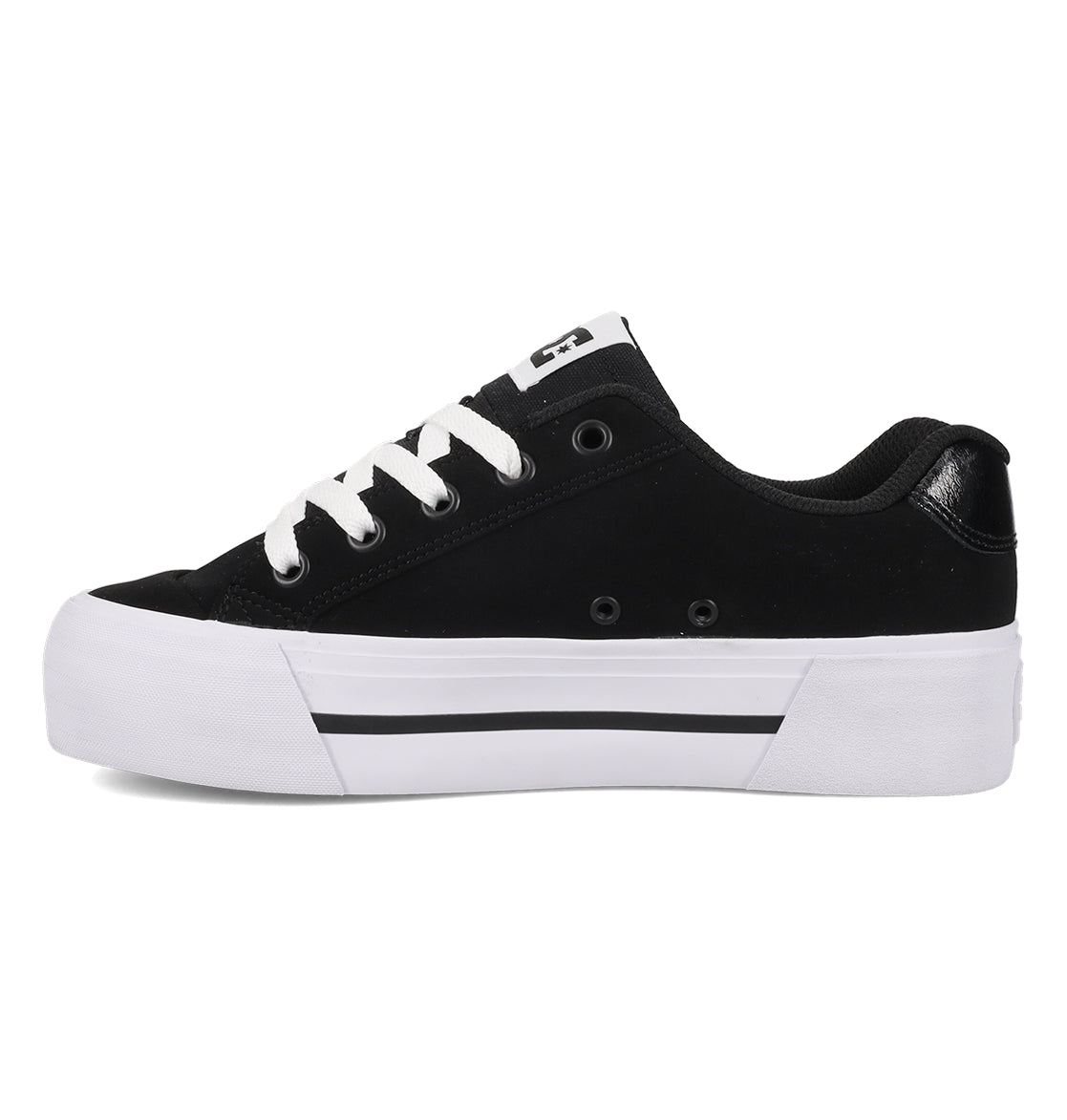Chelsea Platform Shoes - Black / White