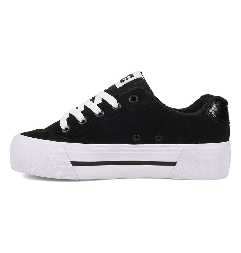 Chelsea Platform Shoes - Black / White