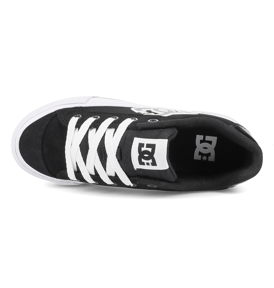 Chelsea Platform Shoes - Black / White