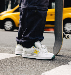 Lynx OG Skate Shoes - Off White/Yellow/Green