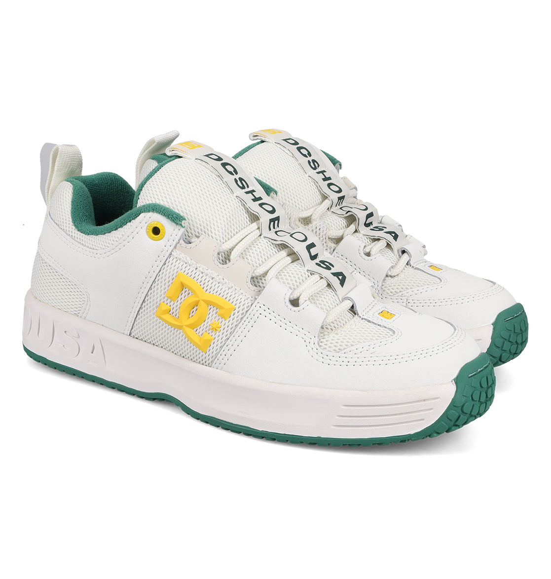 Lynx OG Skate Shoes - Off White/Yellow/Green